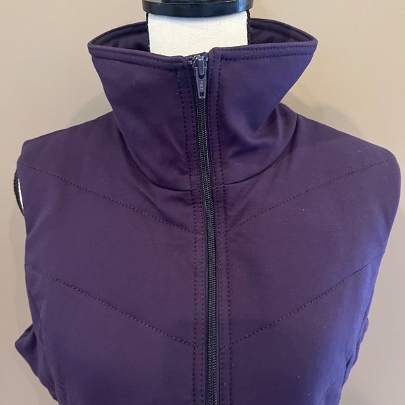 Coldwater Creek Ridgeline Ponte Plum Vest Jacket, Size Medium 10/12 - Picture 3 of 13